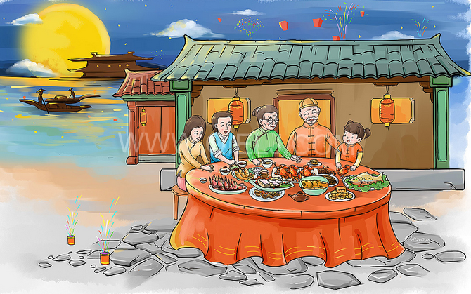 賞中秋圓月享美好時(shí)光，企鵝糧油機(jī)械祝您中秋團(tuán)圓快樂(lè)(圖2)